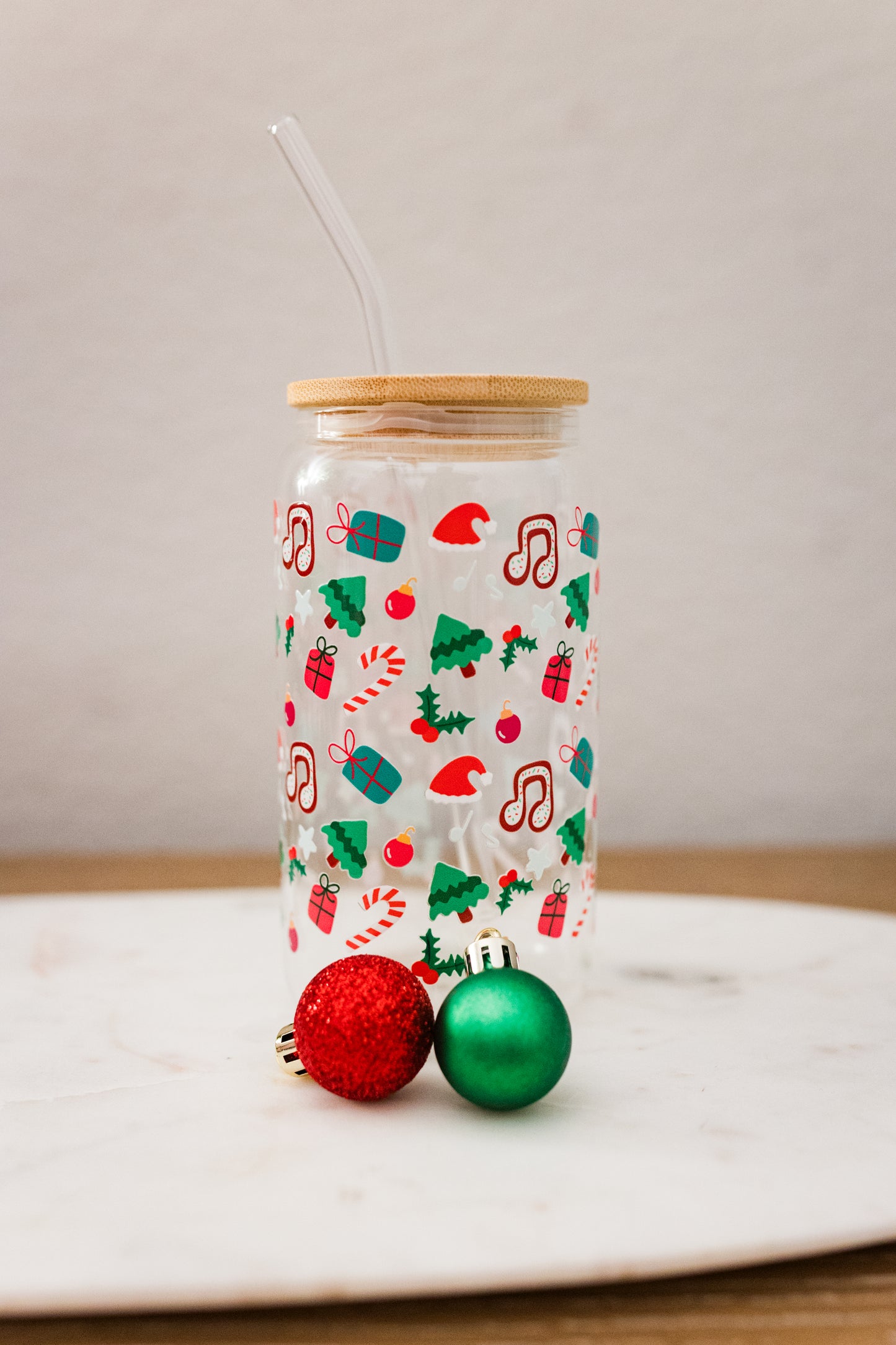 Musical Seasons Glass Can