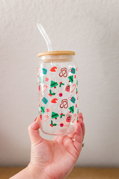 Musical Seasons Glass Can