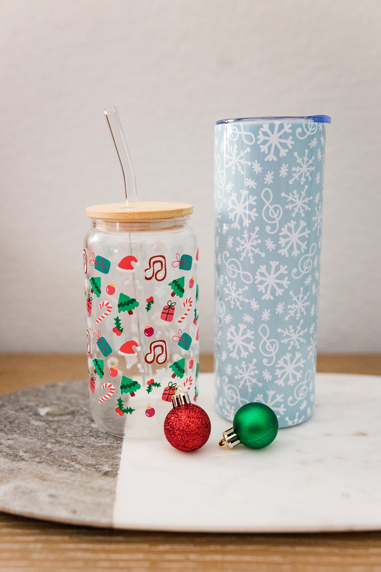 Musical Seasons Glass Can