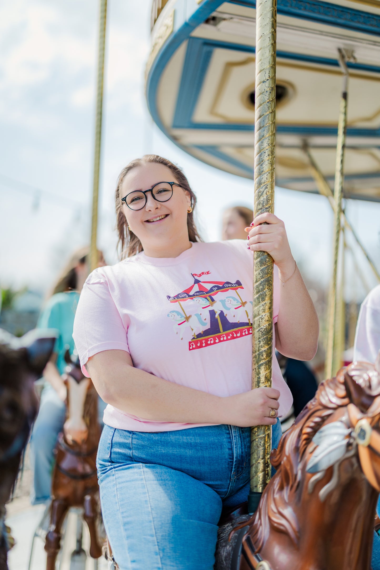 Let's Sing Merry Go Rounds T-Shirt
