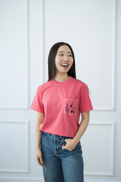 Music Note Pocket T-Shirt