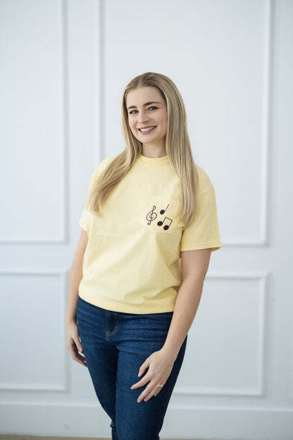 Music Note Pocket T-Shirt