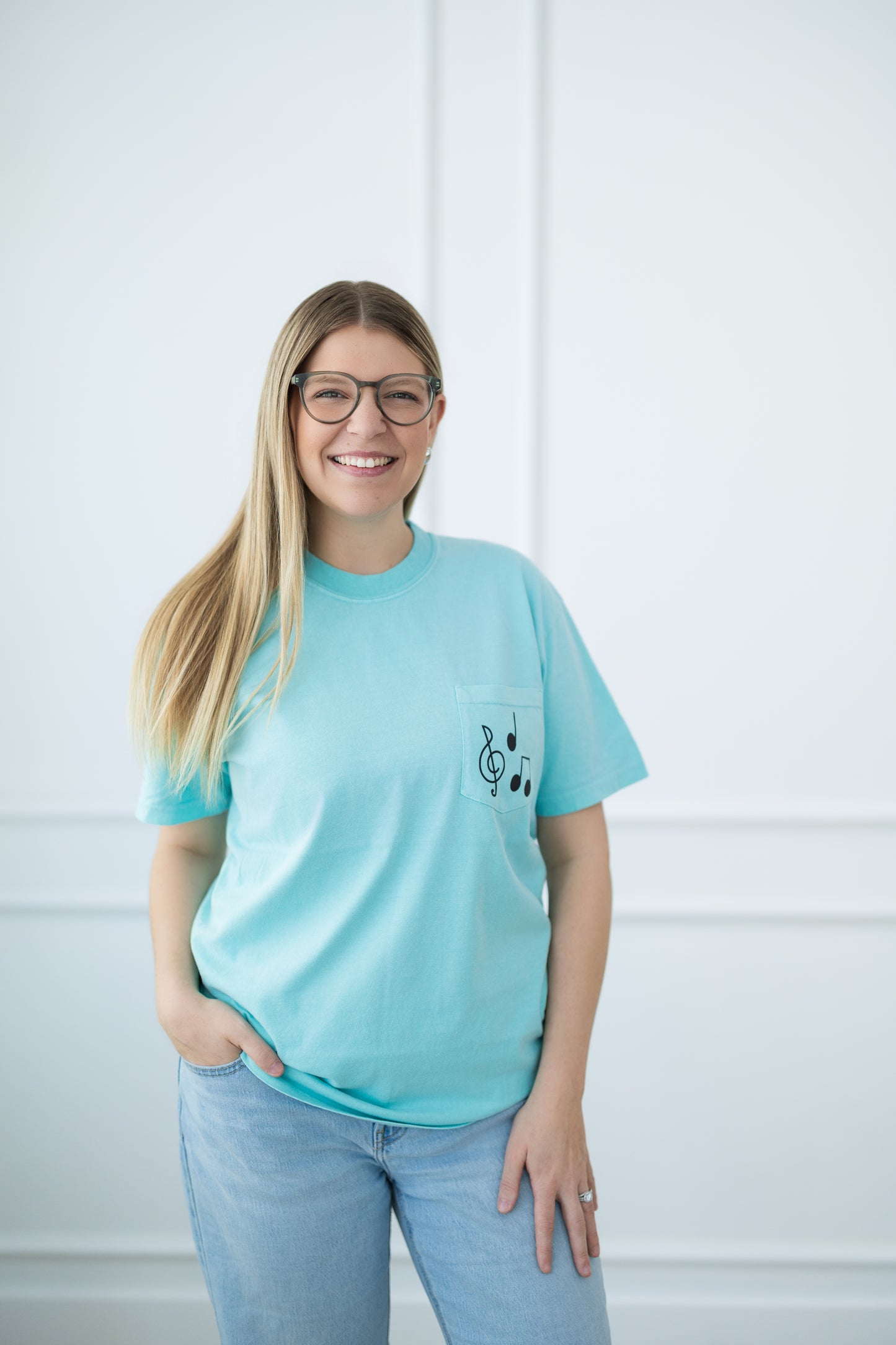 Music Note Pocket T-Shirt