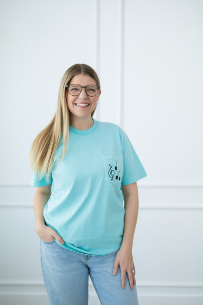 Music Note Pocket T-Shirt