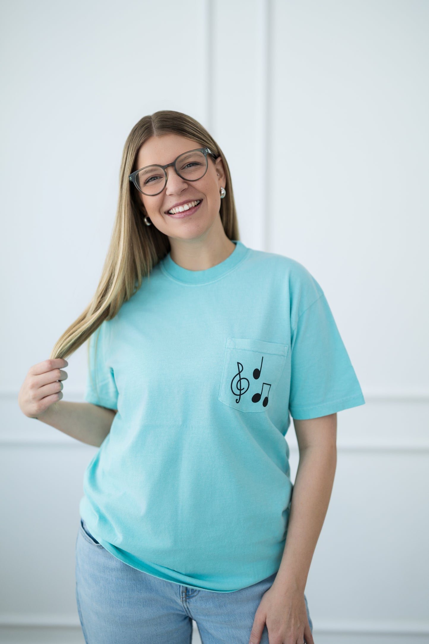 Music Note Pocket T-Shirt