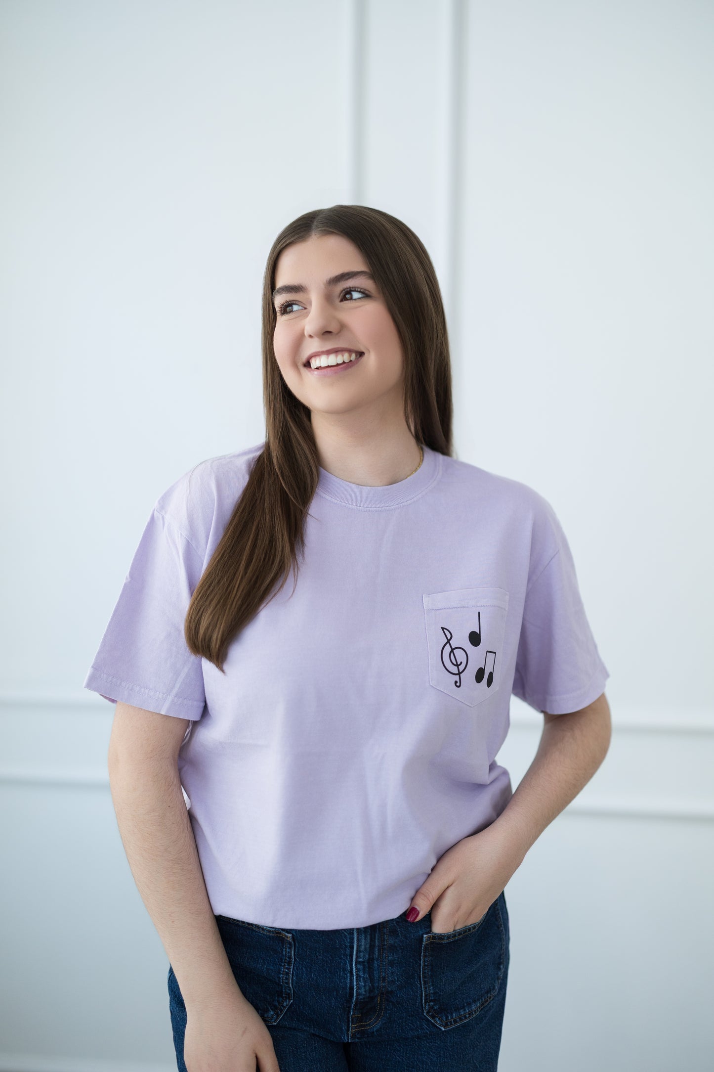 Music Note Pocket T-Shirt