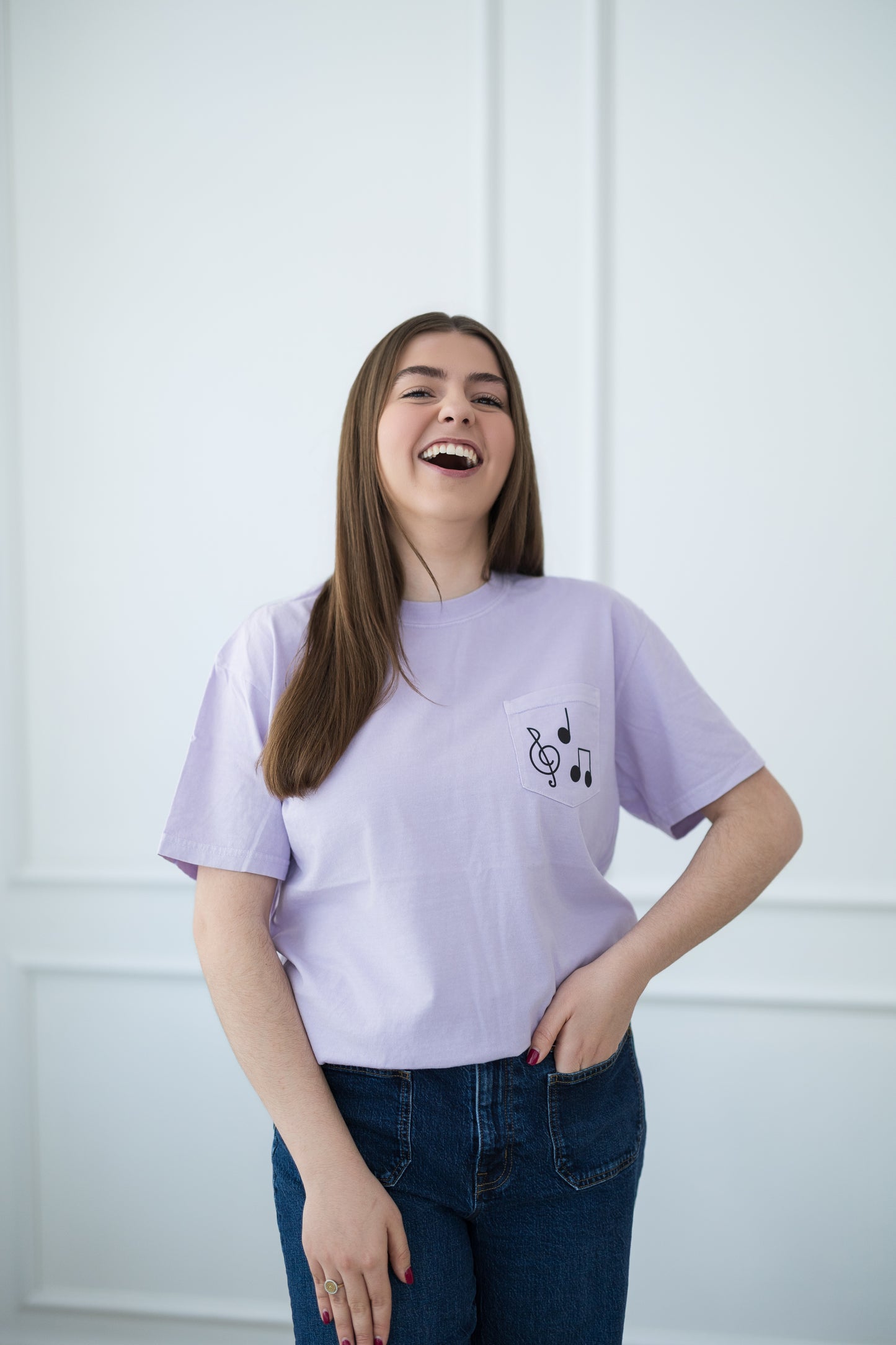 Music Note Pocket T-Shirt