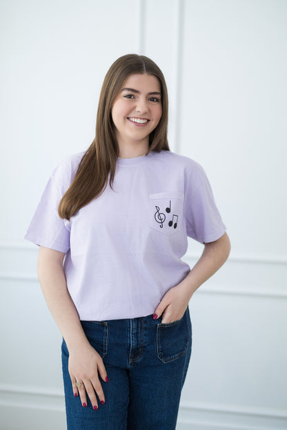 Music Note Pocket T-Shirt