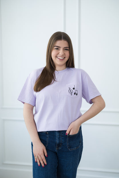 Music Note Pocket T-Shirt