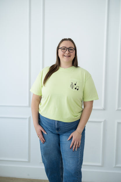 Music Note Pocket T-Shirt