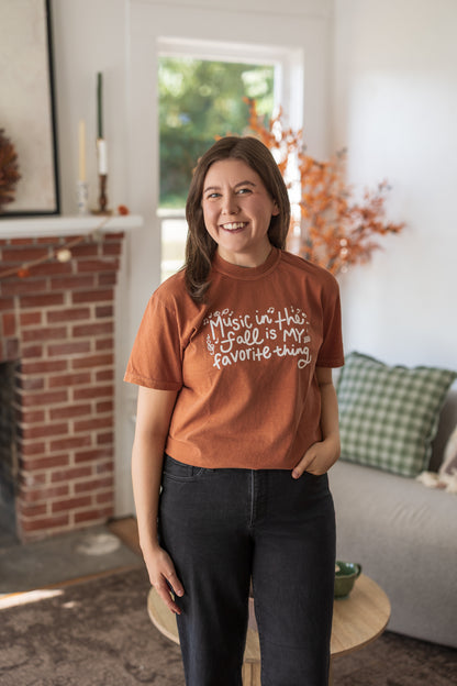 Music in the Fall is My Favorite Thing T-Shirt