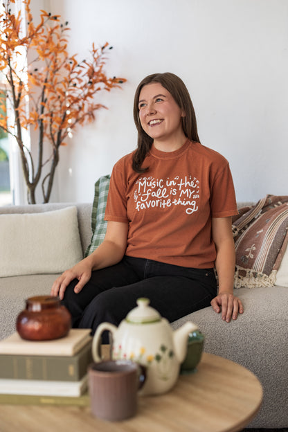 Music in the Fall is My Favorite Thing T-Shirt
