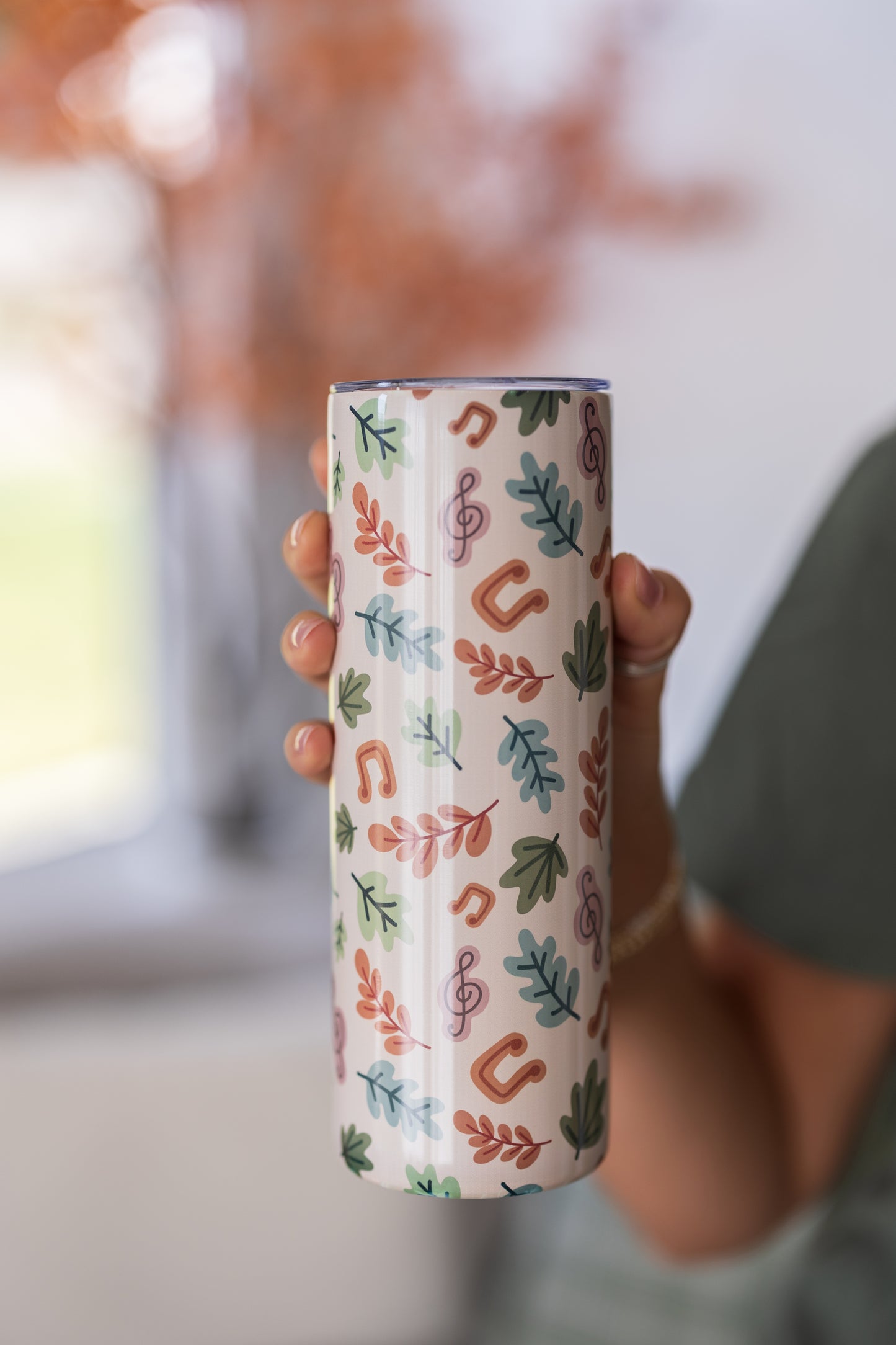 Fall Leaves Skinny Tumbler