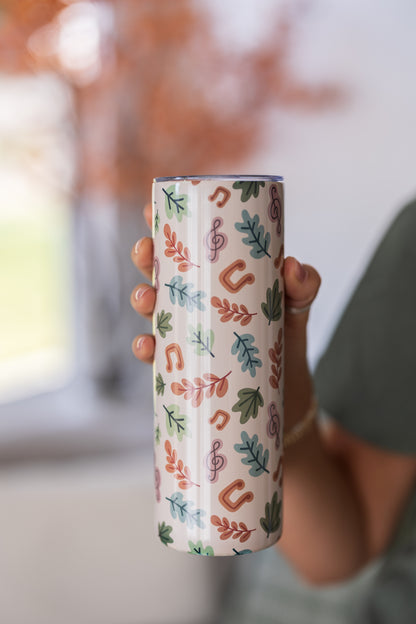 Fall Leaves Skinny Tumbler