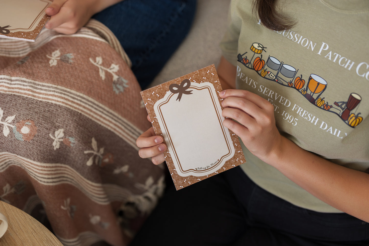 Falling For Music Notepad