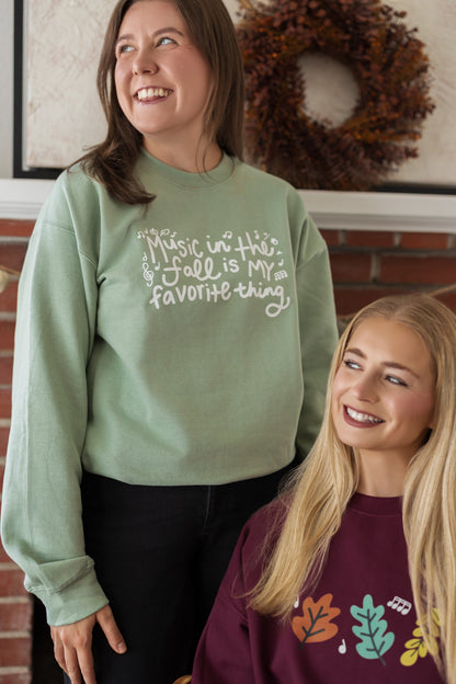 Music in the Fall is My Favorite Thing Sweatshirt