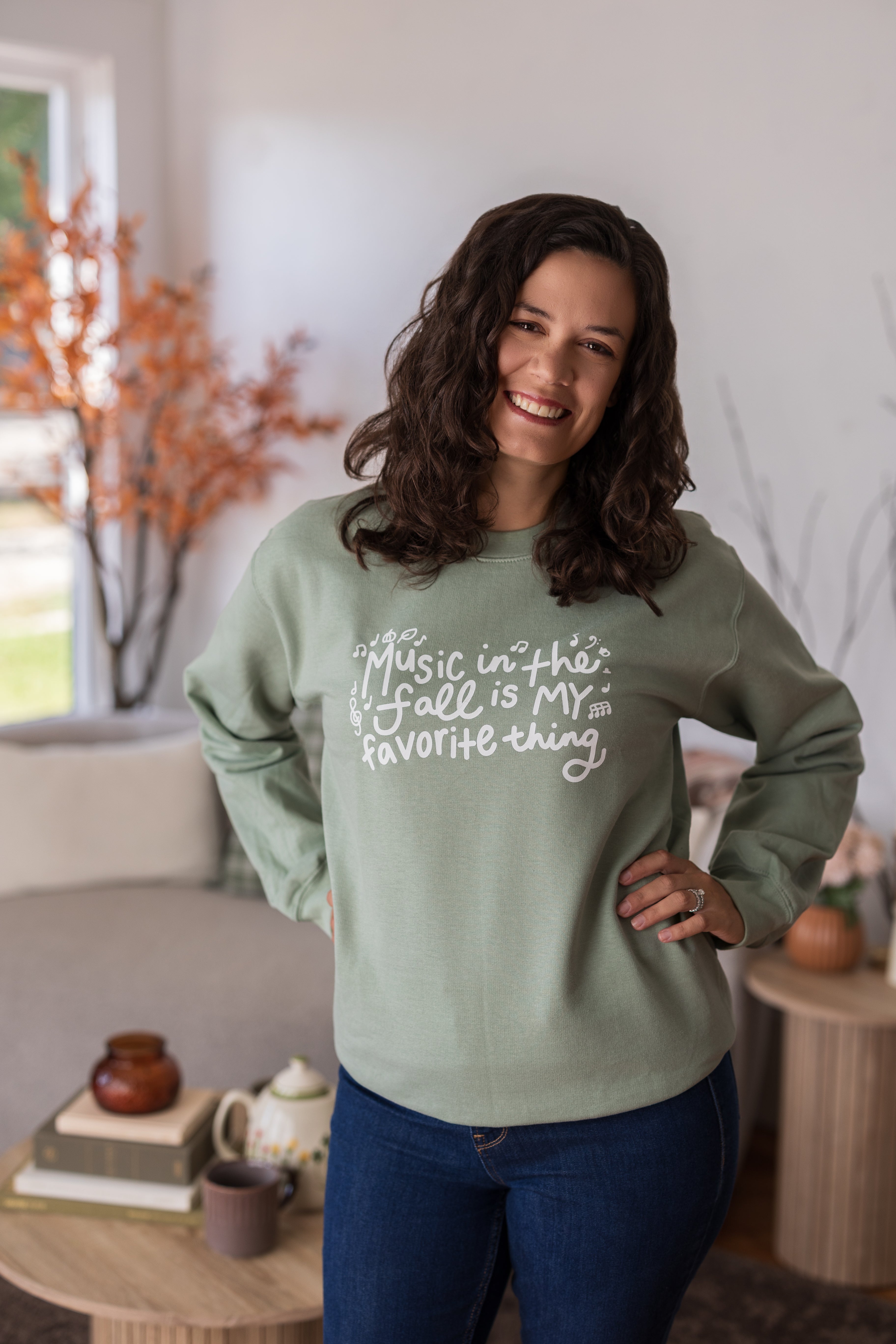 Music in the Fall is My Favorite Thing Sweatshirt – Musically Minted
