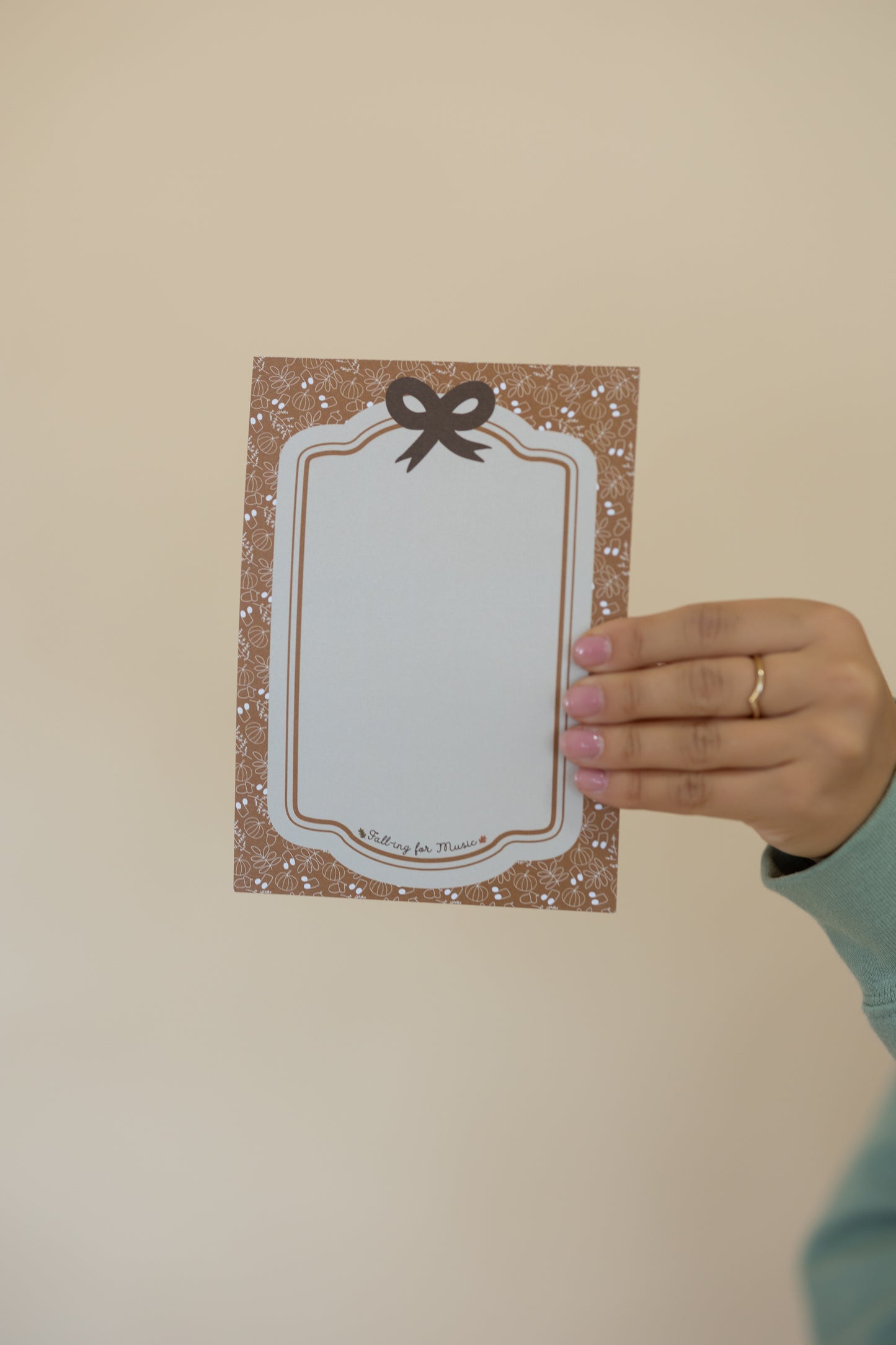 Falling For Music Notepad
