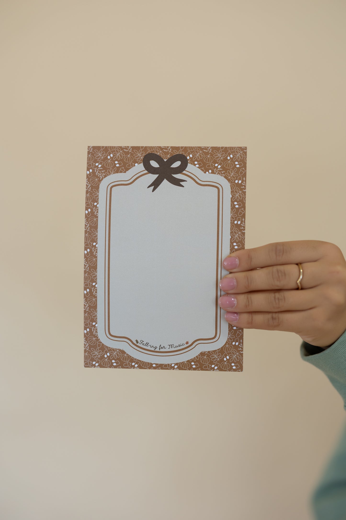 Falling For Music Notepad