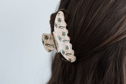 Boho Brass Claw Clip