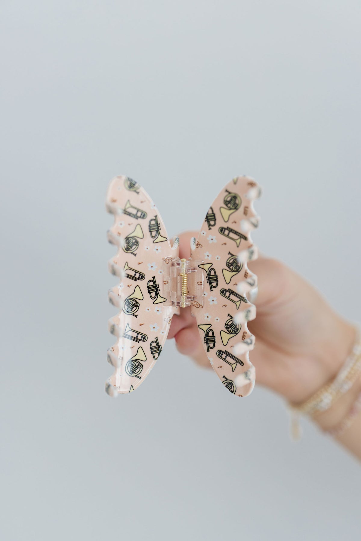 Boho Brass Claw Clip