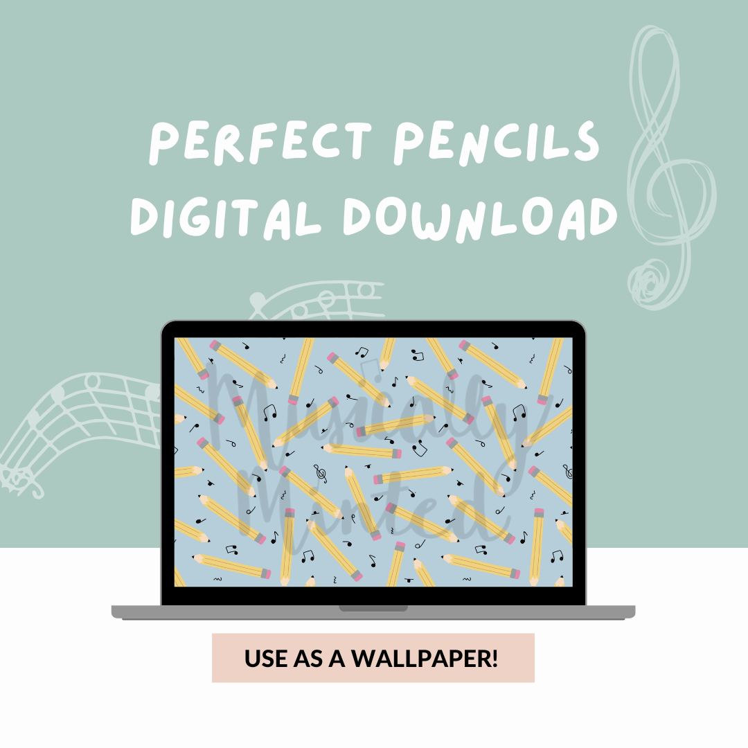 Perfect Pencils Wallpaper DIGITAL DOWNLOAD