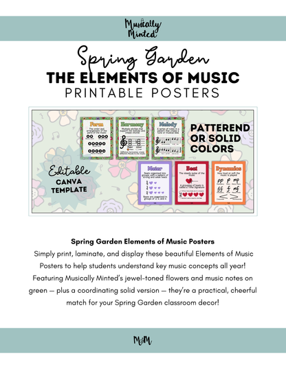 Spring Garden: Elements of Music DIGITAL DOWNLOAD
