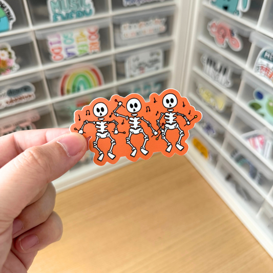 Marimba Skeletons Sticker
