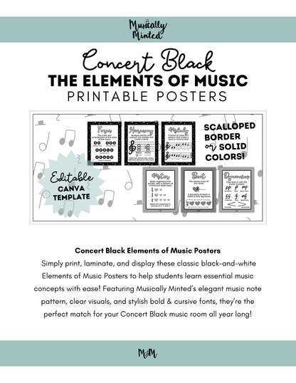 Concert Black: Elements of Music DIGITAL DOWNLOAD