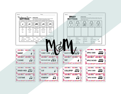 Spooky Rhythms Activity | Level 4 | Rhythm Decoding Activity and Cards DIGITAL DOWNLOAD