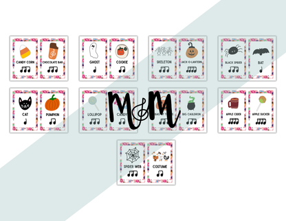 Spooky Rhythms Activity | Level 4 | Rhythm Decoding Activity and Cards DIGITAL DOWNLOAD