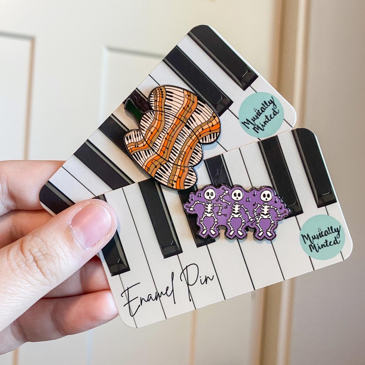 Piano Pumpkin Enamel Pin