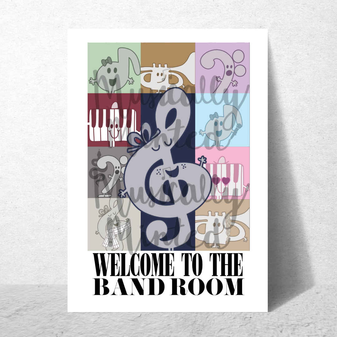 Band Room Eras Poster DIGITAL DOWNLOAD