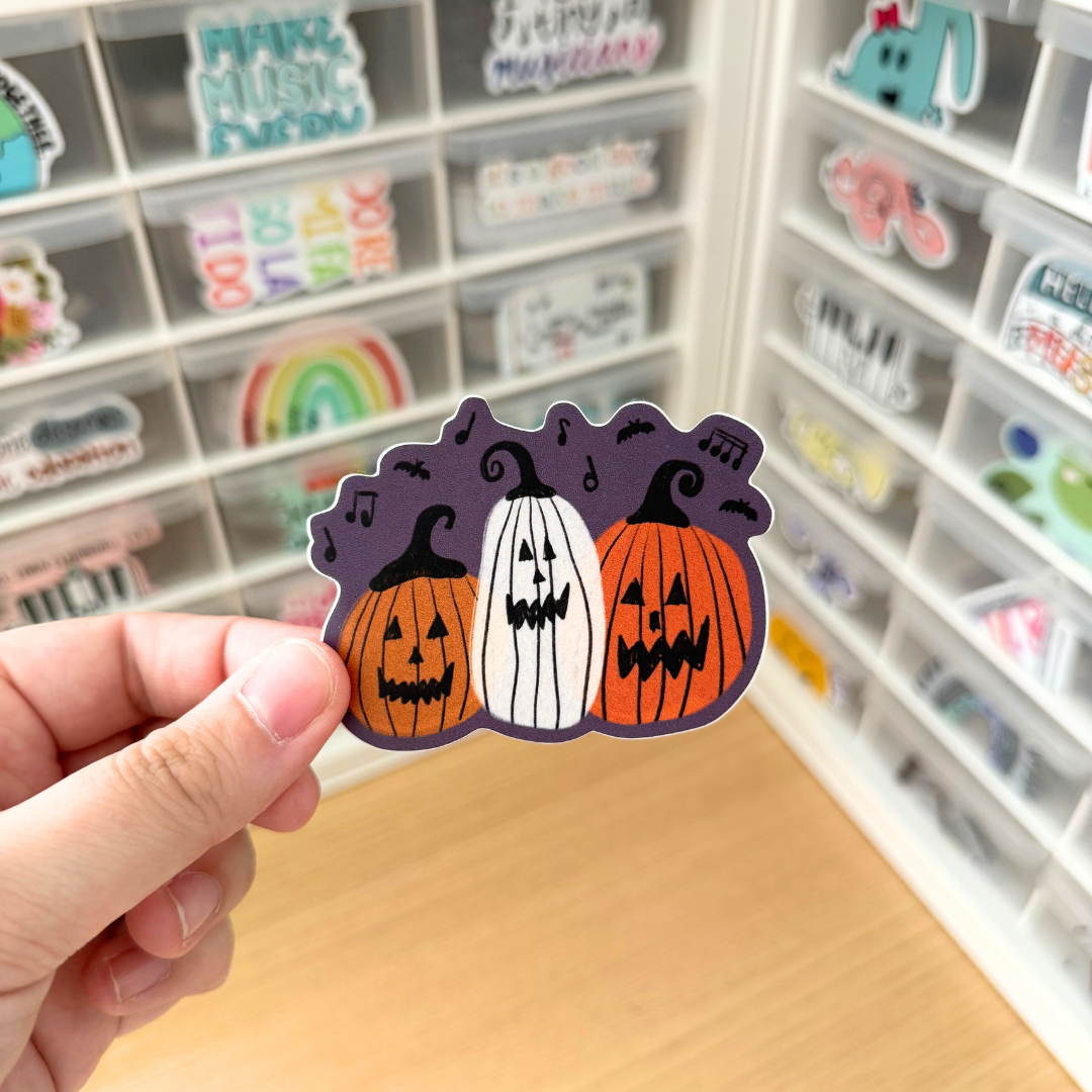 Jack-O'-Lantern Trio Sticker