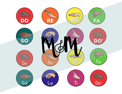Musically Minted:  Solfege Posters Coordinating Colors | Music Class Decor DIGITAL DOWNLOAD