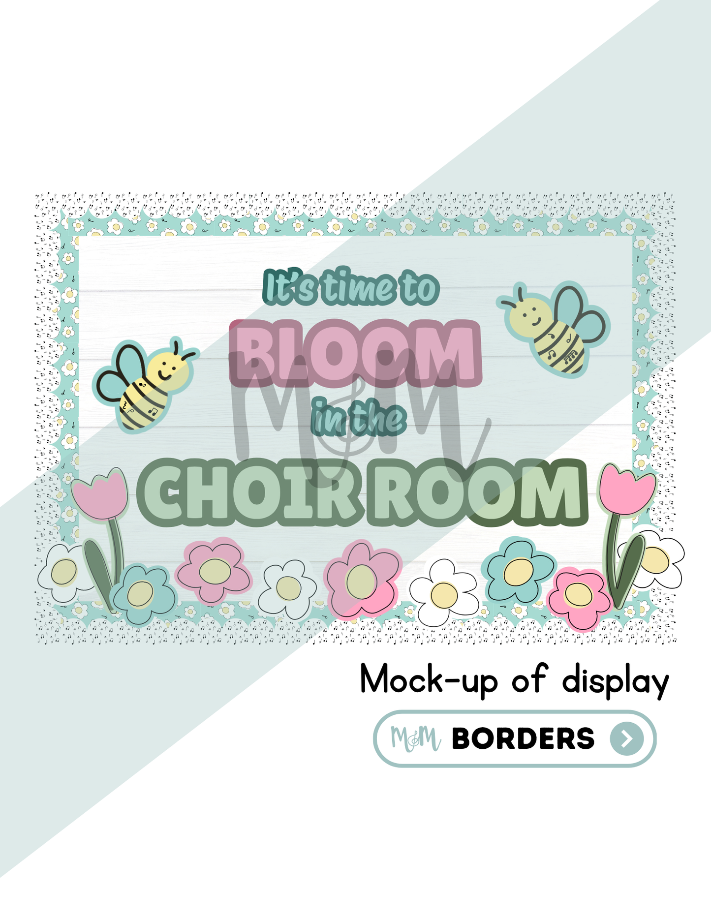 It's Time to Bloom in the Music Room Bulletin Board Set | Music Classroom Decor DIGITAL DOWNLOAD