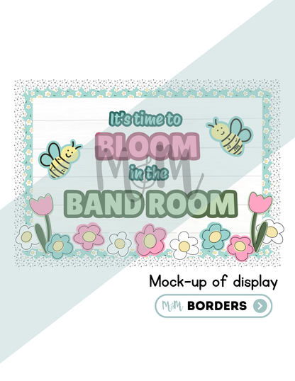 It's Time to Bloom in the Music Room Bulletin Board Set | Music Classroom Decor DIGITAL DOWNLOAD