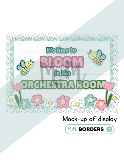 It's Time to Bloom in the Music Room Bulletin Board Set | Music Classroom Decor DIGITAL DOWNLOAD