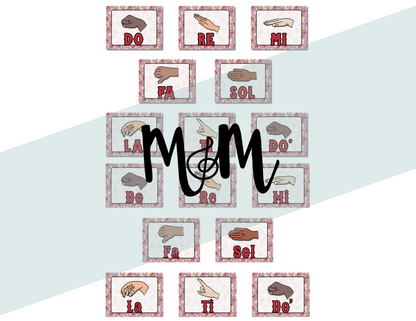 Pink Cowgirl: Solfege Posters DIGITAL DOWNLOAD