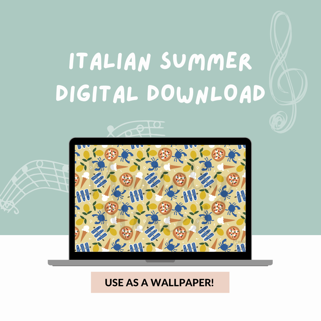 Italian Summer Wallpaper DIGITAL DOWNLOAD