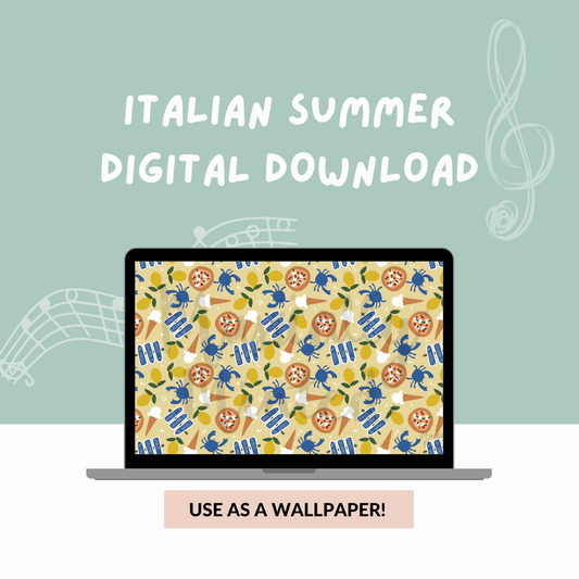 Italian Summer Wallpaper DIGITAL DOWNLOAD