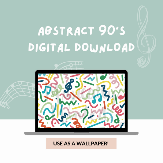 Abstract 90's Wallpaper DIGITAL DOWNLOAD