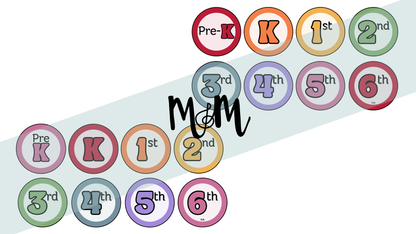 Spring Garden: Grade Level Labels DIGITAL DOWNLOAD