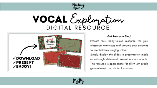Apple Orchard | Vocal Exploration | Google Slides | Fall Music Class Activity | Vocal Warm-up