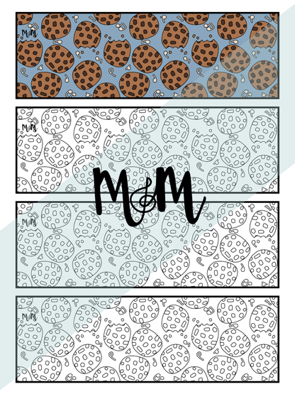 Baking Sweet Music | Music Bookmarks | Printable Coloring Activity DIGITAL DOWNLOAD