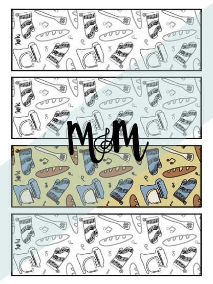 Baking Sweet Music | Music Bookmarks | Printable Coloring Activity DIGITAL DOWNLOAD