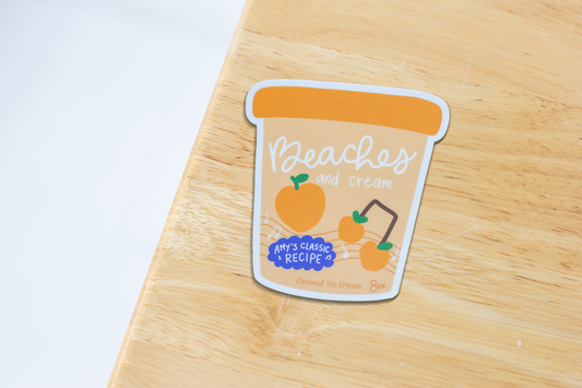 Beaches and Cream Ice Cream Sticker