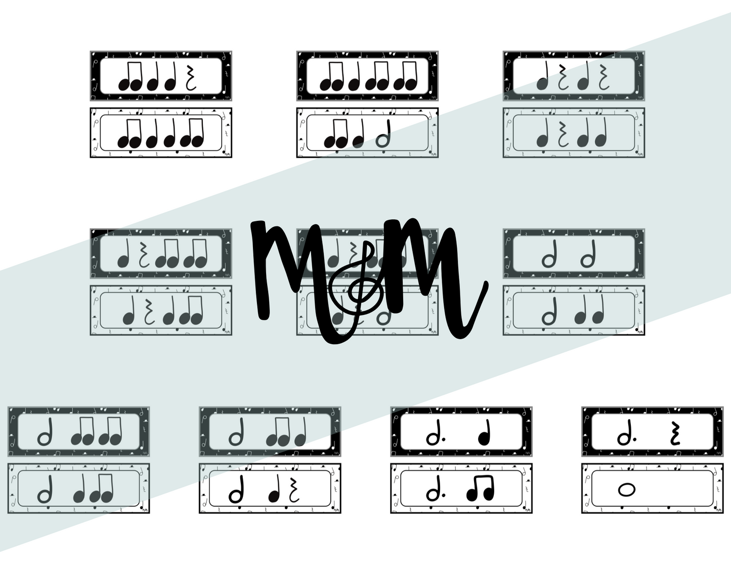 Concert Black: Rhythm Cards DIGITAL DOWNLOAD