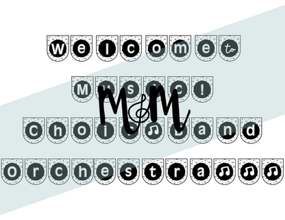 Concert Black: Welcome Banner DIGITAL DOWNLOAD