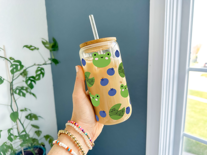 Blueberry Leapfrog Glass Can